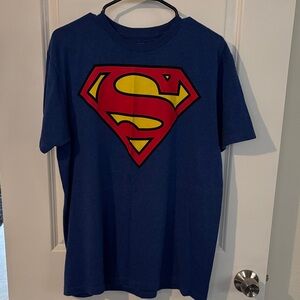Blue Superman Logo T-Shirt